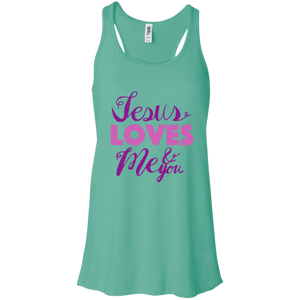 Jesus Loves Me and You Racerback