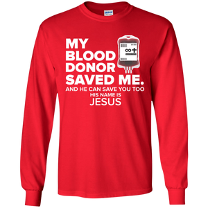 My Blood Donor Men's and Women's Long-Sleeved