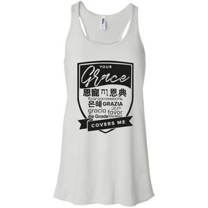 Grace Covers Me Flowy Racerback Tank