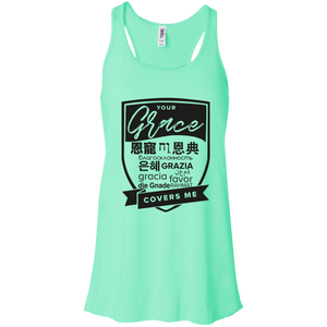 Grace Covers Me Flowy Racerback Tank