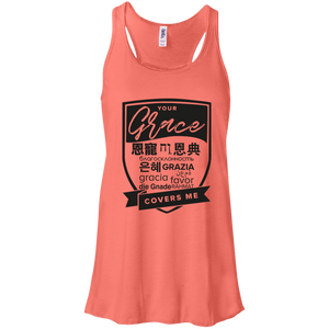 Grace Covers Me Flowy Racerback Tank